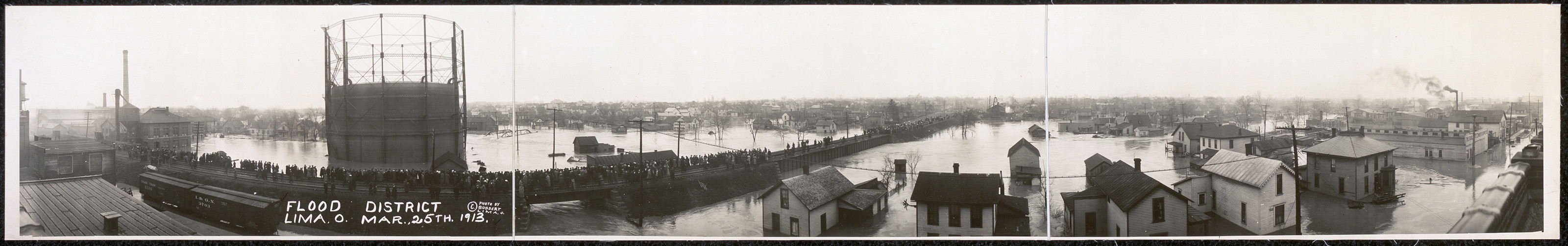 Flood district, Lima, Ohio, 1913, 1913 — historic image