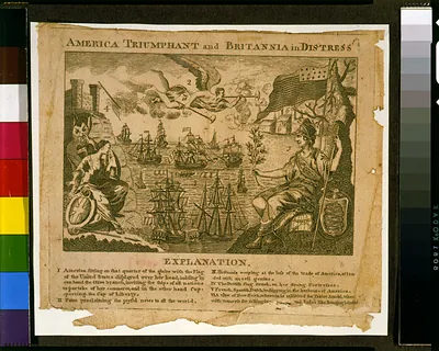 America triumphant and Britannia in distress