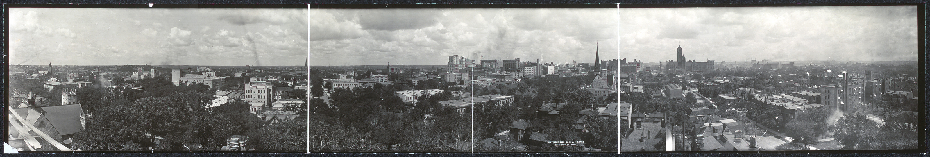 Minneapolis from Hotel Lexington, Minnesota, 1911, 1911 — historic image