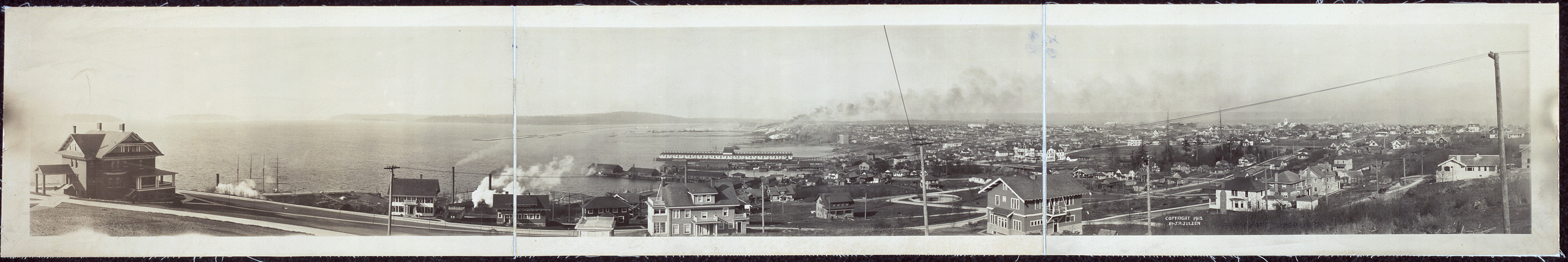Birdseye view of Everett, Washington, 1912, 1912 — historic image