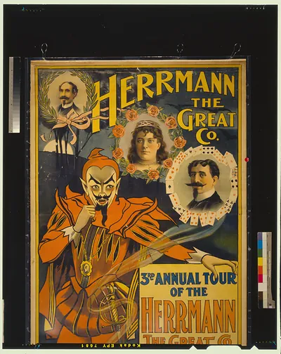 Herrmann the Great Co. 3rd annual tour of the Herrmann the Great Co. : the premier magical entertainment of the world : headed by Leon and Adelaide Herrmann in new startling sensations and illusions, eclipsing anything ever attempted in the world of magic.