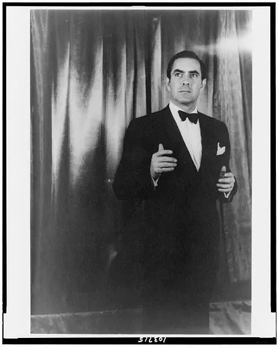 [Portrait of Tyrone Power, in John Brown's body"]"