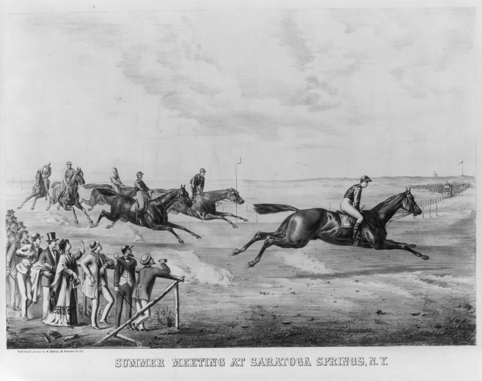 Summer meeting at Saratoga Springs, N.Y., [no date recorded on shelflist card] — historic print