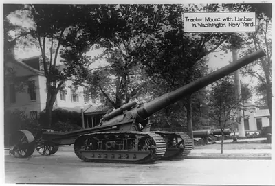 Tractor mount with limber in Washington Navy Yard