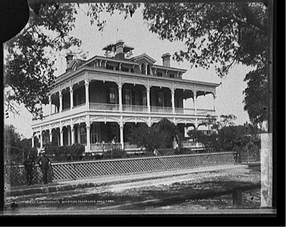 Commandant's quarters, Pensacola Navy Yard, [between 1890 and 1901] — historic photograph