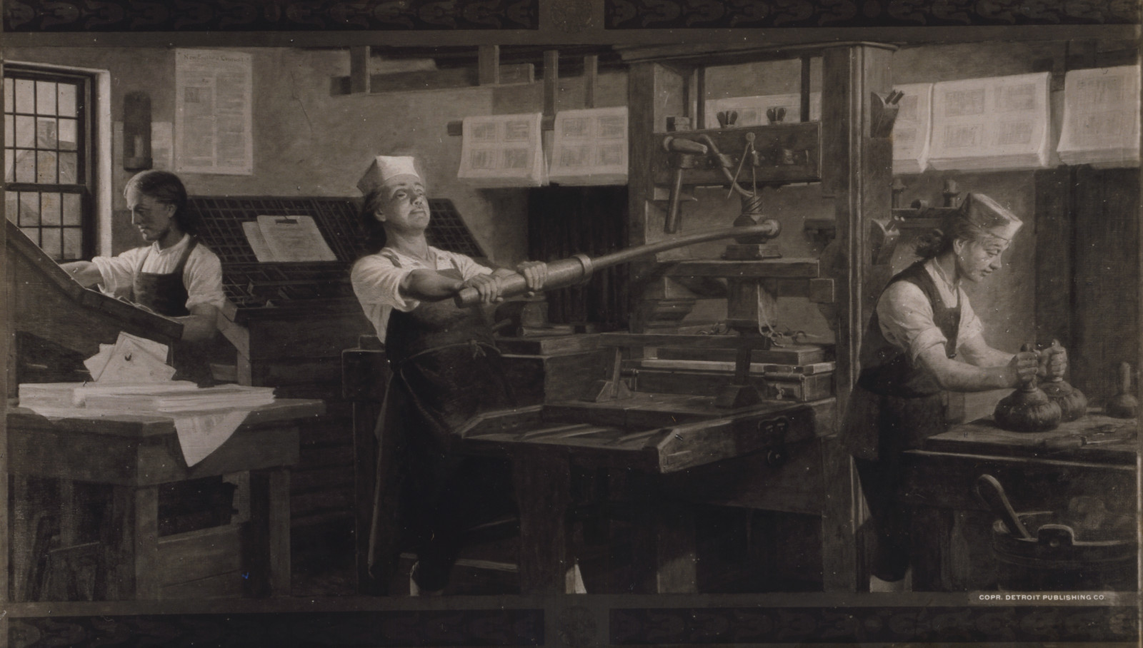 Franklin the printer, c1914. — historic photograph