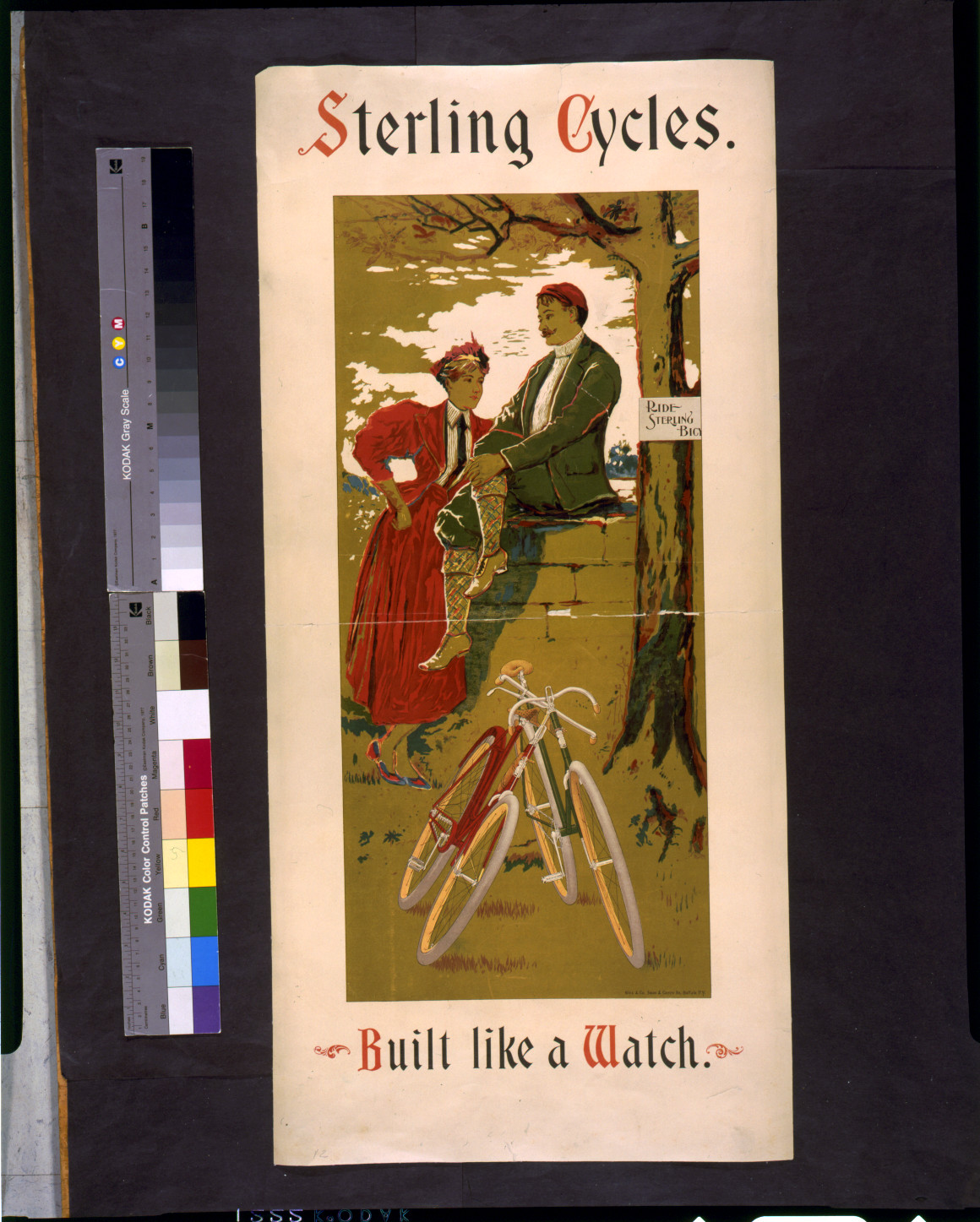 Sterling cycles. Built like a watch, Buffalo, N.Y. : Gies & Co., [190-?] — vintage poster