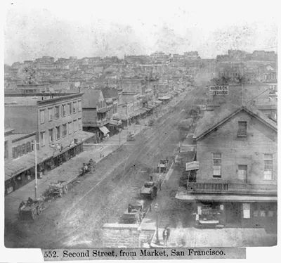 Second Street, from Market, San Francisco
