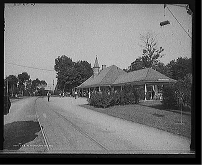 G.R. & I.R.Y. [i.e. Grand Rapids & Indiana Railway] station, Bay View, Mich.