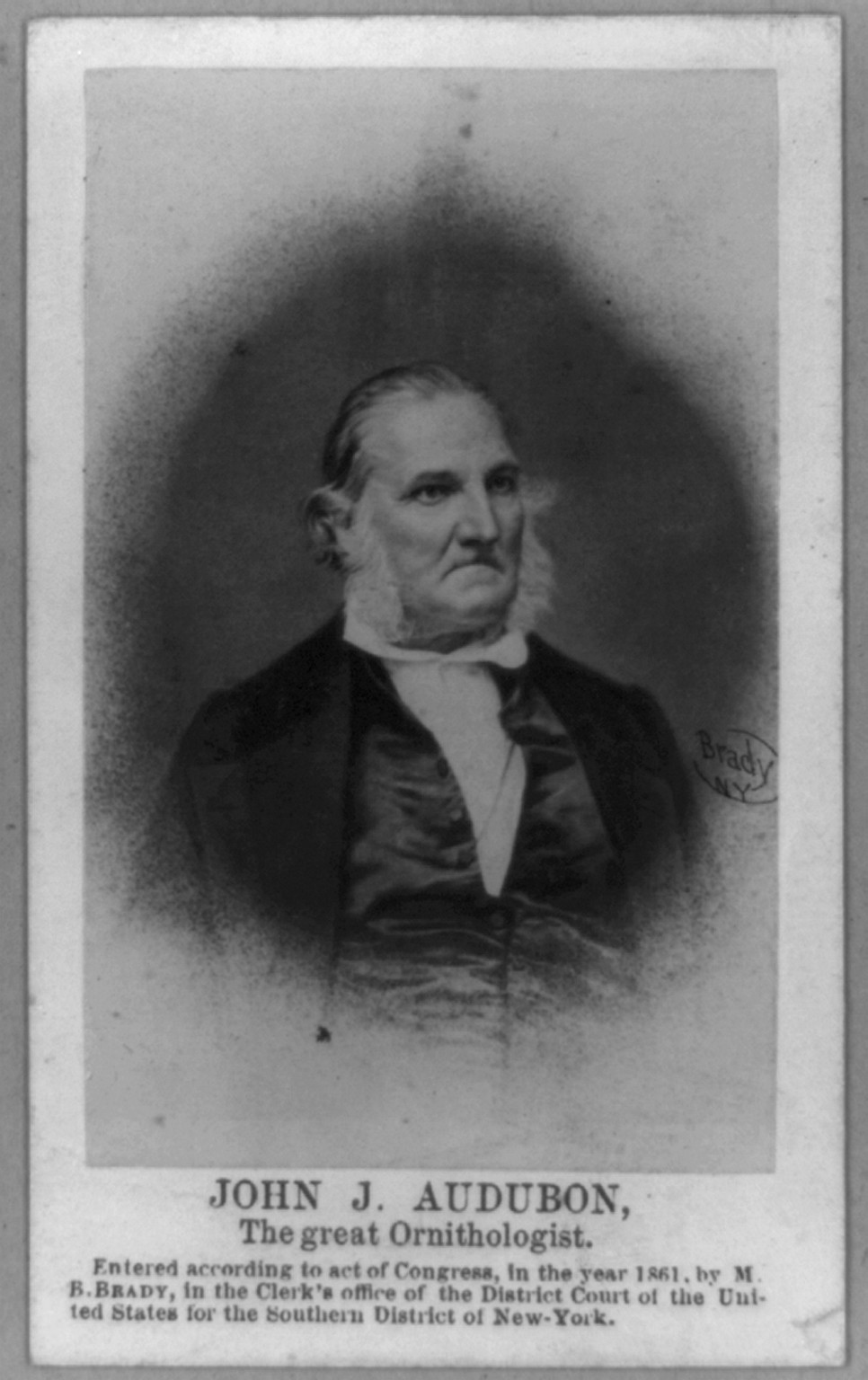 [John James Audubon, half-length portrait, facing right], c1861. — historic photograph