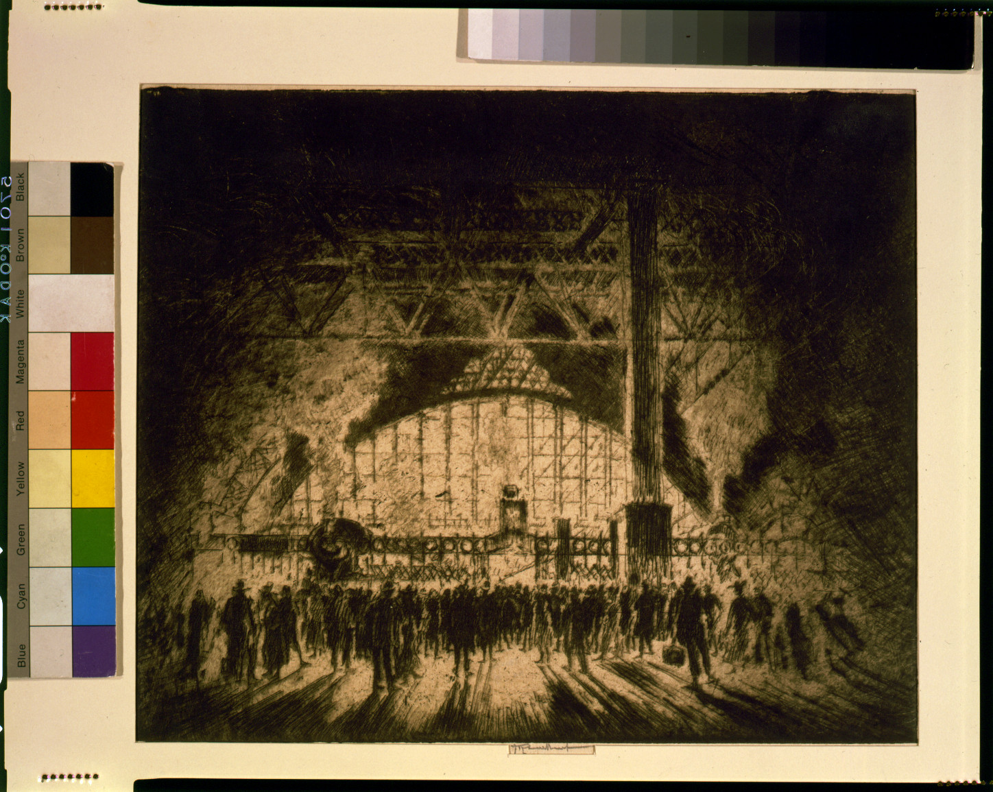 The commuters, Pennsylvania Station, Philadelphia / Pennell., 1919 — historic print