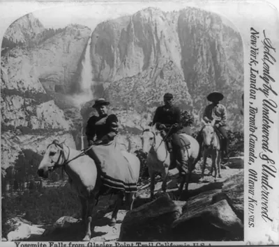 Yosemite Falls from Glacier Point trail, California, U.S.A.