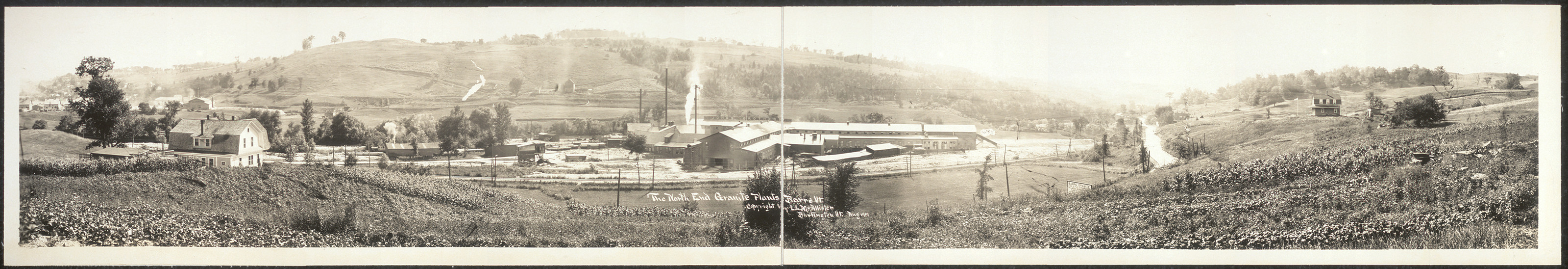 North end granite plants, Barre, Vermont, 1917, 1917 — historic image