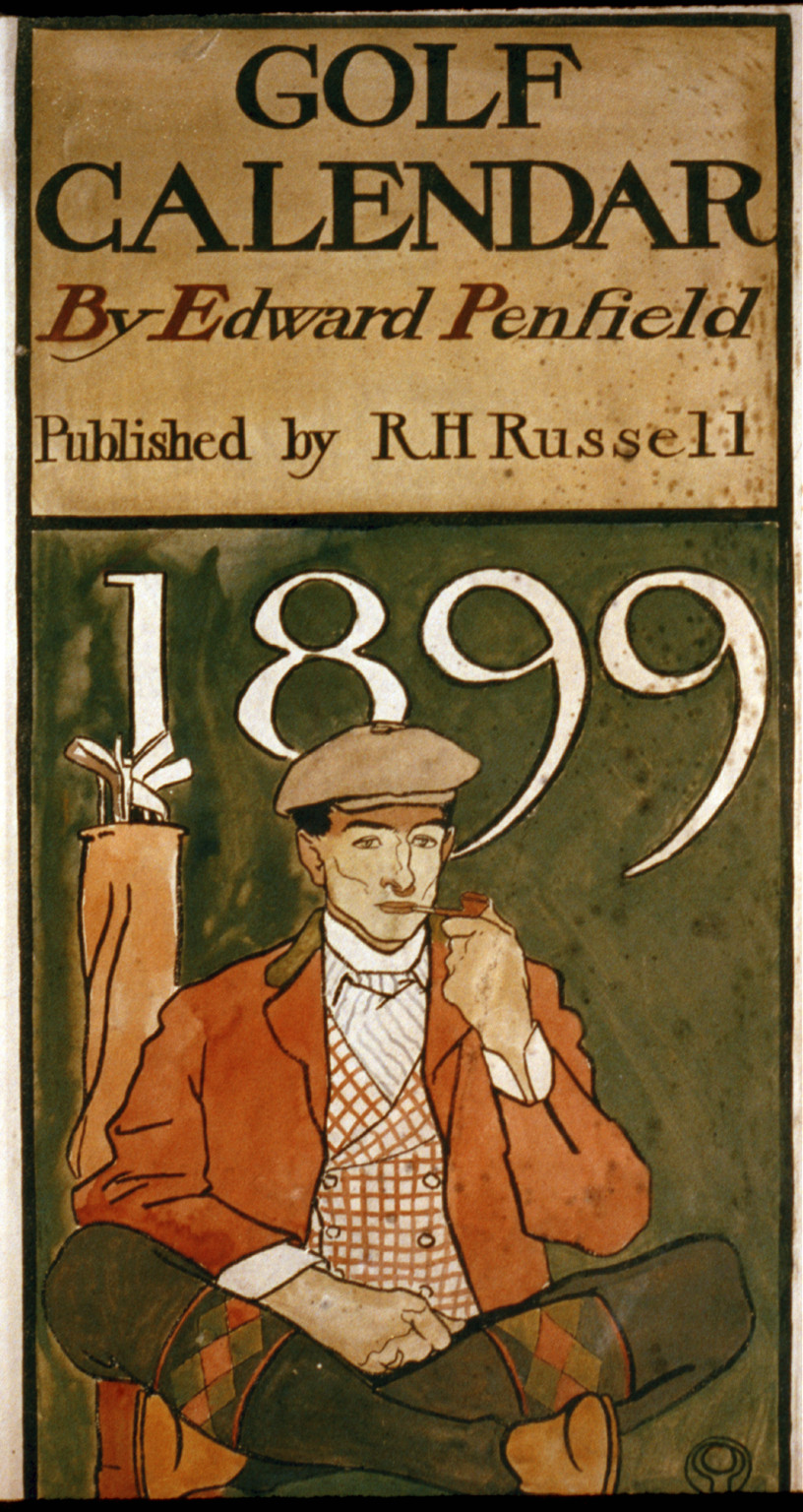 Golf Calendar By Edward Penfield, Published by R.H. Russell, 1899 — historic image