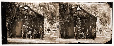 Bealton Virginia. General Marsena R. Patrick and staff