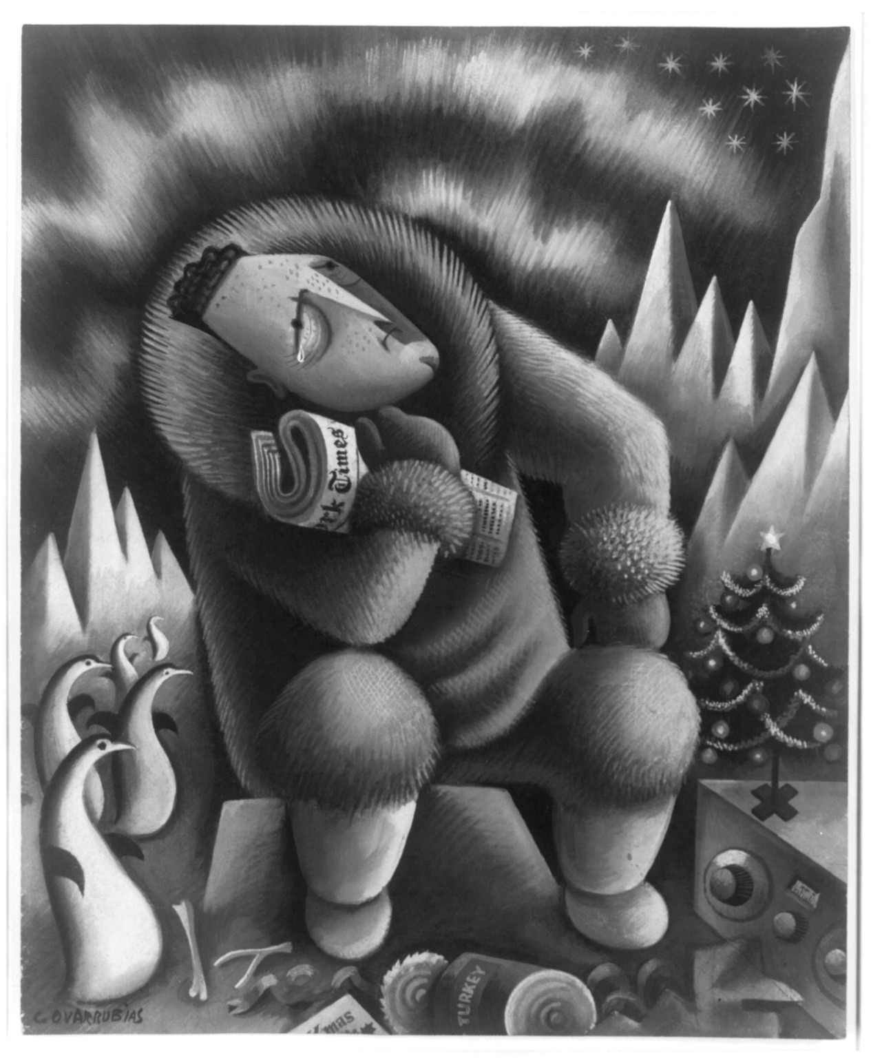[The Byrd's Christmas carol] — historic drawing