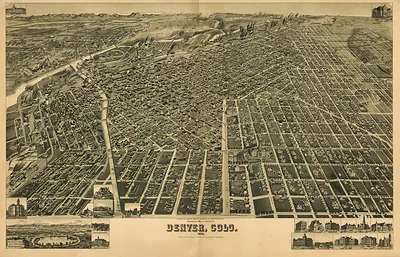 CO Denver 1889 MAP