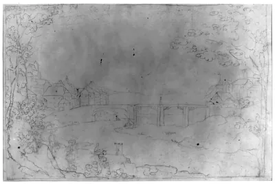 [Laufenburg from the southwest, seen from the German side of the Rhine]