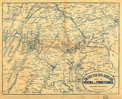 Civil War Map MD VA PA