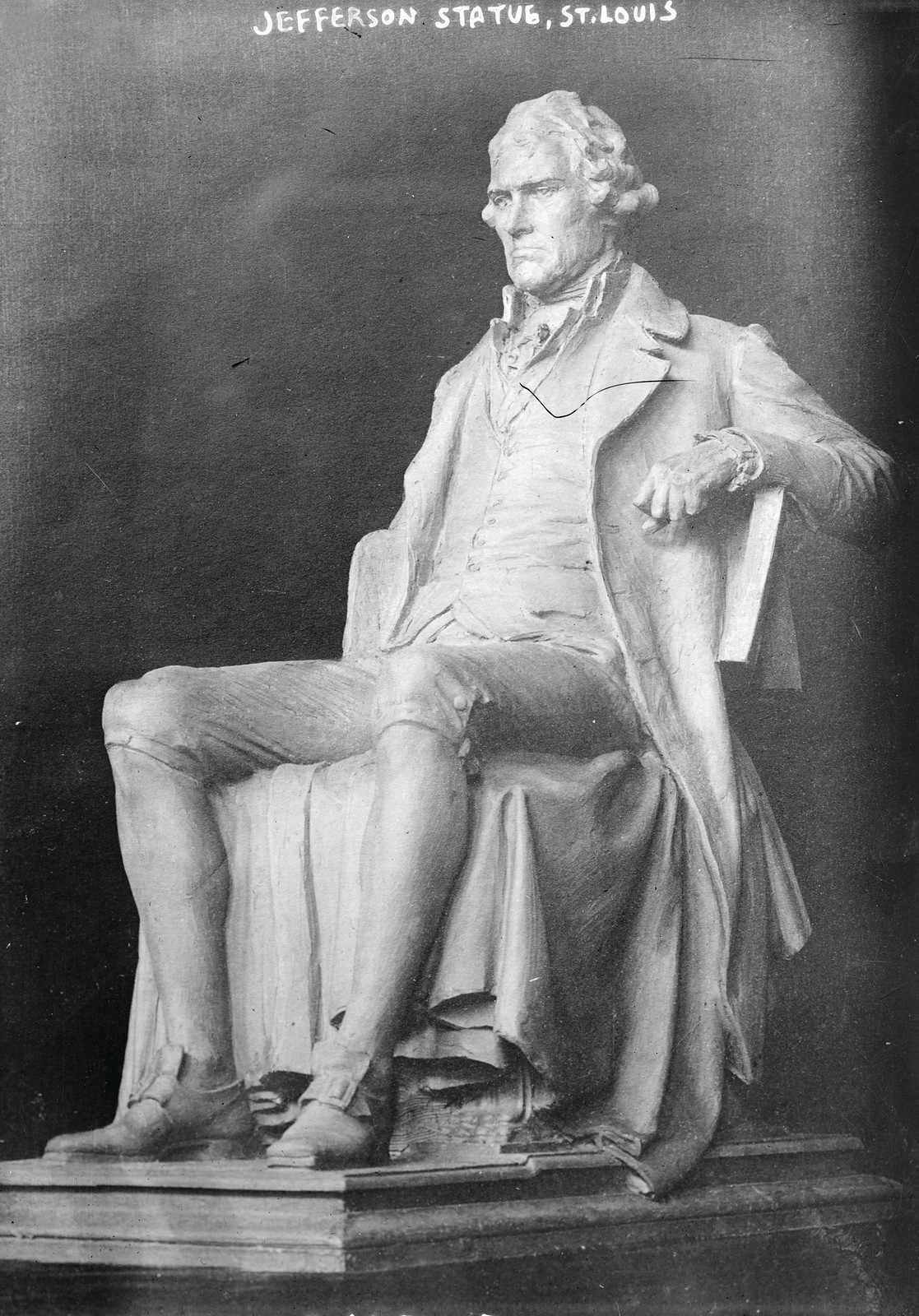 Jefferson Statue, St. Louis, Mo — historic photograph
