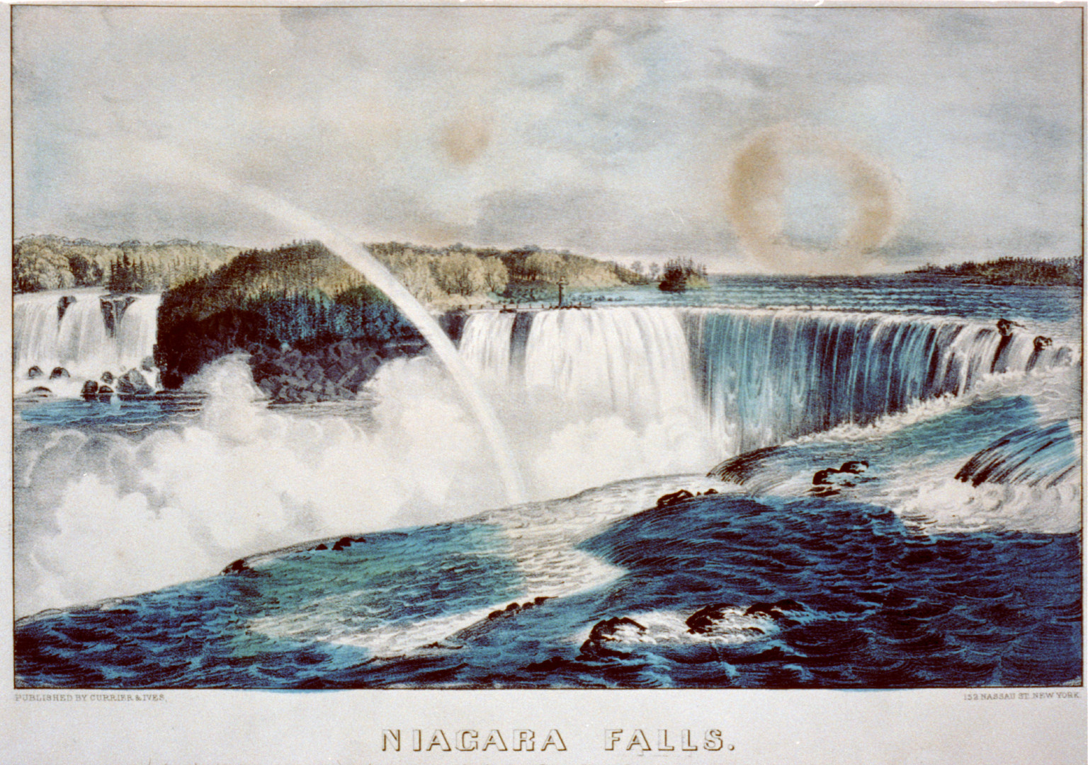 Niagara Falls: from the Canada side, New York : Published by Currier & Ives, [between 1856 and 1907] — antique lithograph