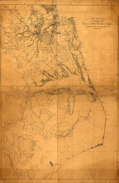Map North Carolina Virginia