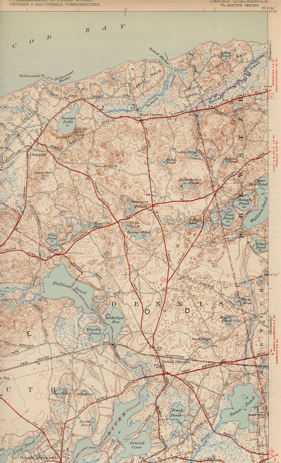 dnns 43 ne, Massachusetts — antique map