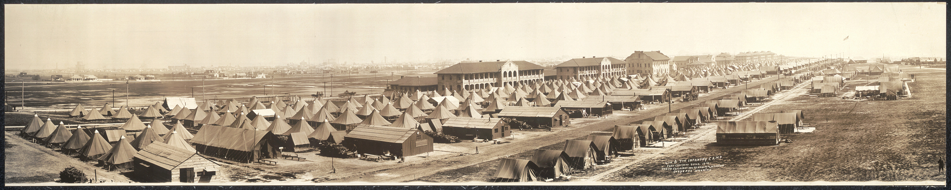 4th 7th Inf Fort Crockett Galveston, Texas, 1914, 1914 — historic image