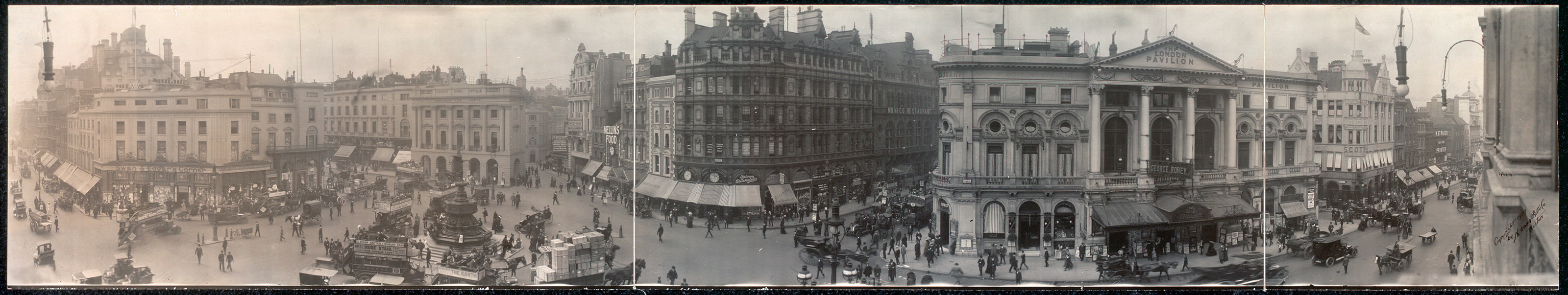 Piccadily Circus, London, England, 1909, 1909 — historic image