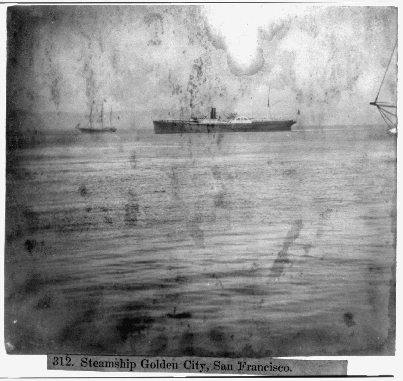 Steamship GOLDEN CITY, San Francisco, [published 1866] — historic photograph