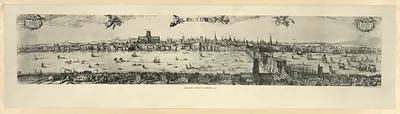 Visscher's view of London, 1616