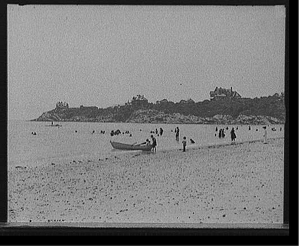 [The Bathing beach, Magnolia, Mass.], [between 1900 and 1910] — historic photograph
