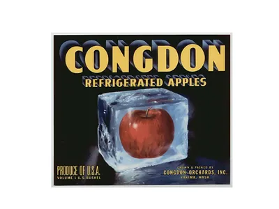 Congdon Refrigerated Apples crate label