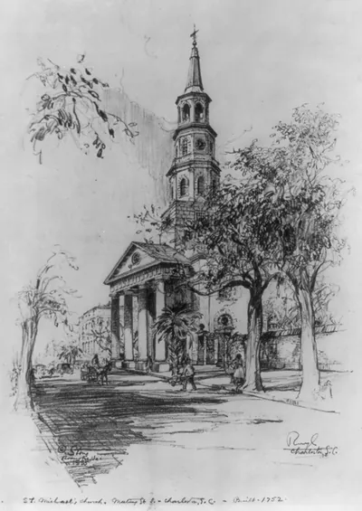 St. Michael's Church, Meeting St. S. - Charleston, S.C. - Built 1752