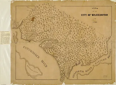 View of the City of Washington in 1792