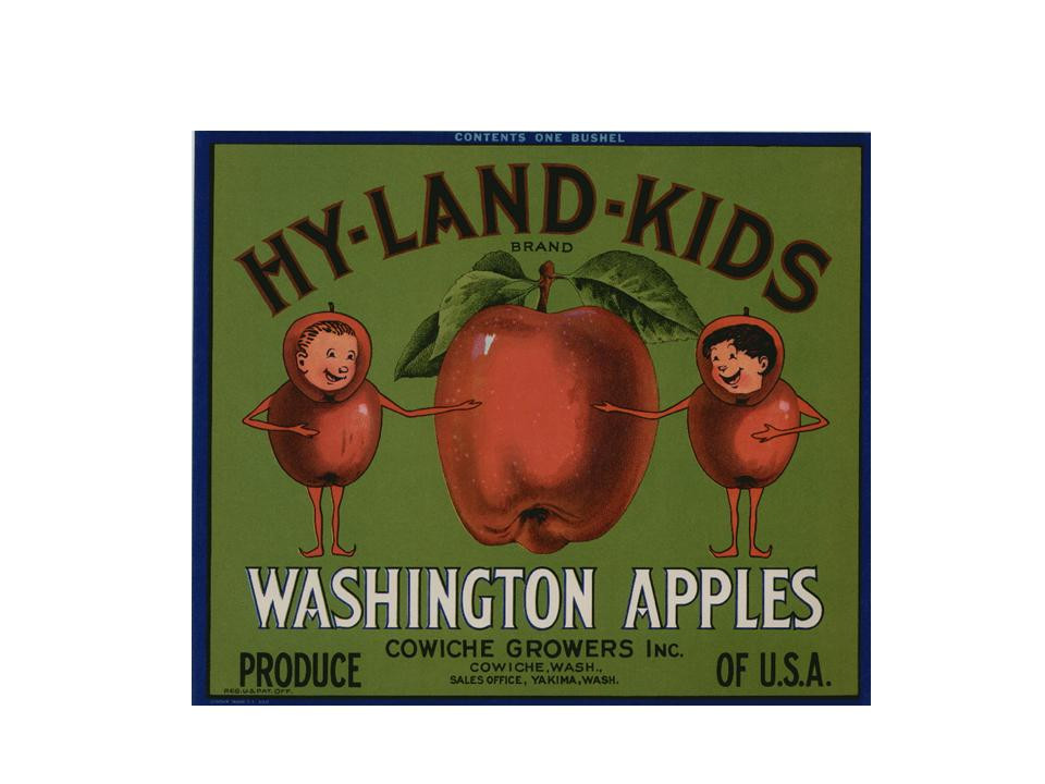 Hy-Land Kids Washington Apples crate label — historic image