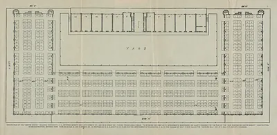 Ground plan of the Center Market building, Washington, D.C.