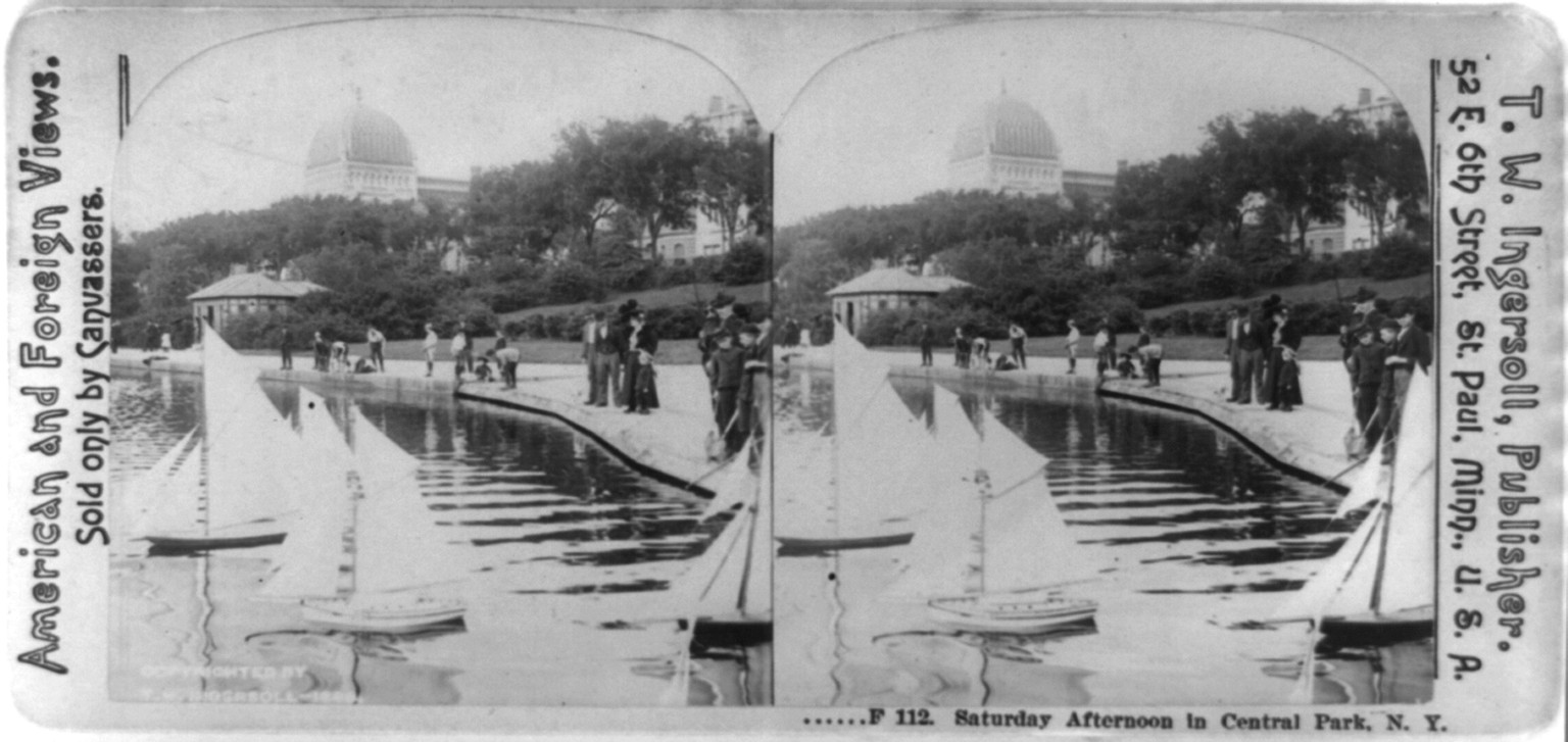 Saturday afternoon in Central Park, N.Y., St. Paul, Minn. : T.W. Ingersoll, publisher, c1900. — historic photograph