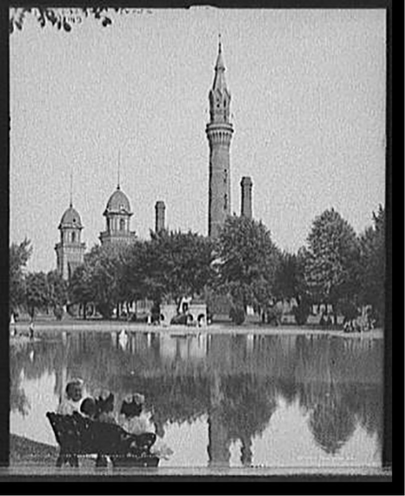 Water tower, Water Works Park, Detroit, Mich., [between 1900 and 1910] — historic photograph