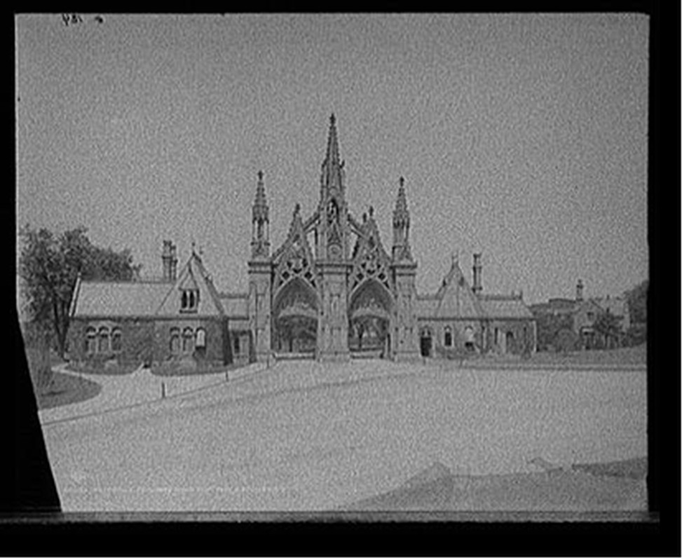 Entrance to Greenwood Cemetery, Brooklyn, N.Y., [between 1900 and 1910] — historic photograph