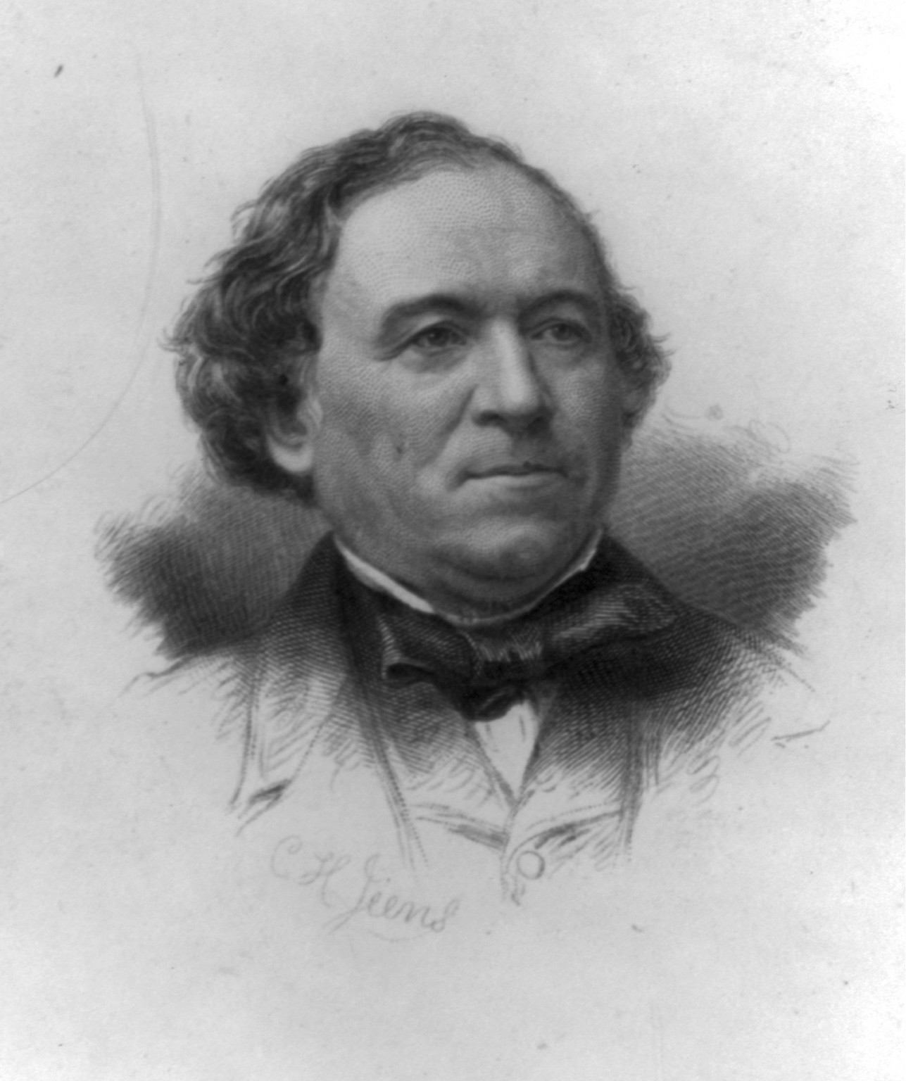 Jean Baptiste Andre Dumas, 1800-1884, [no date recorded on caption card] — antique engraving