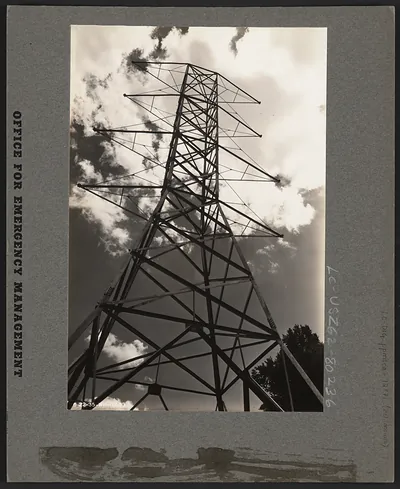 [Electric power line tower]