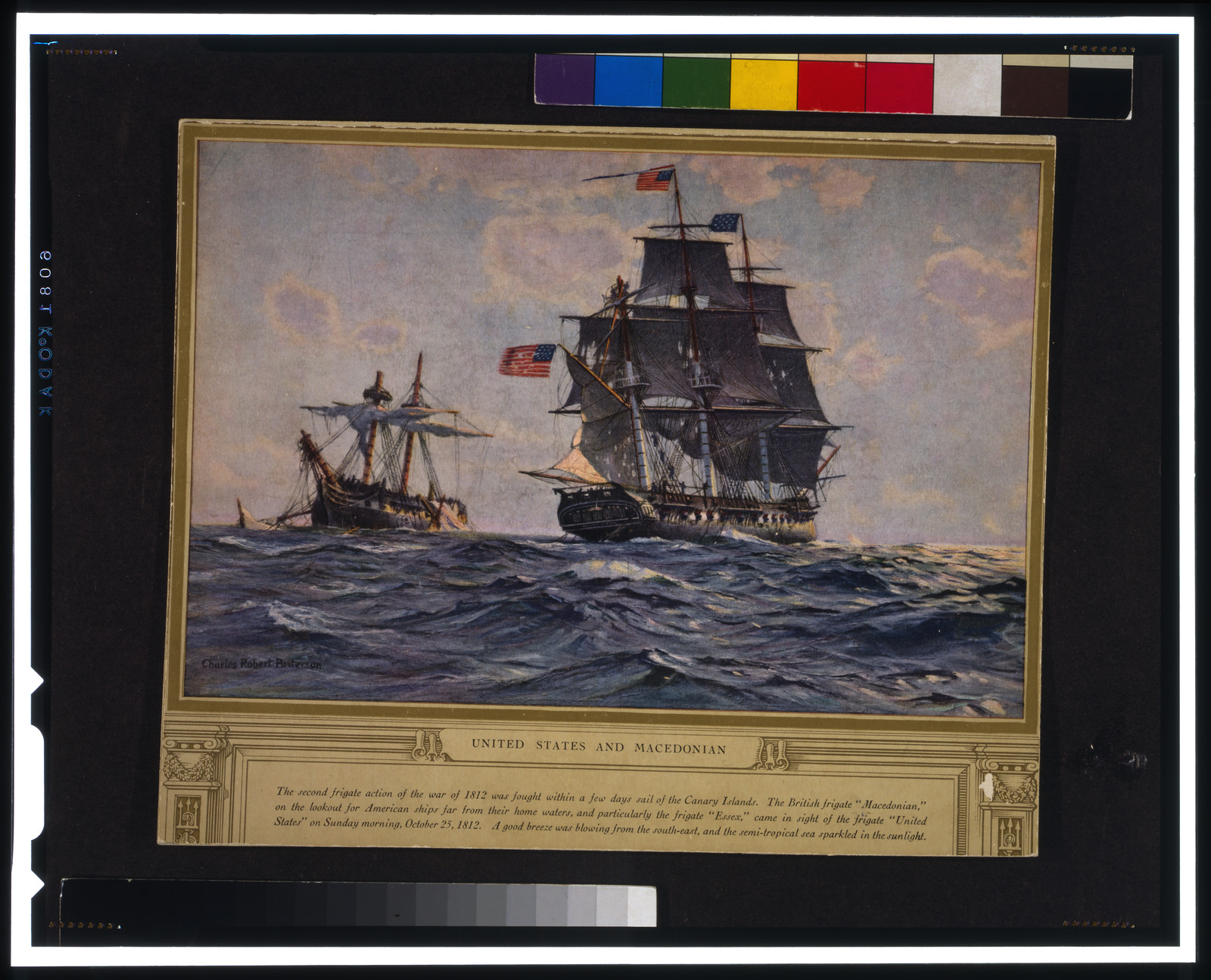 United States and Macedonian / Charles Robert Patterson., [between 1910 and 1950] — historic print