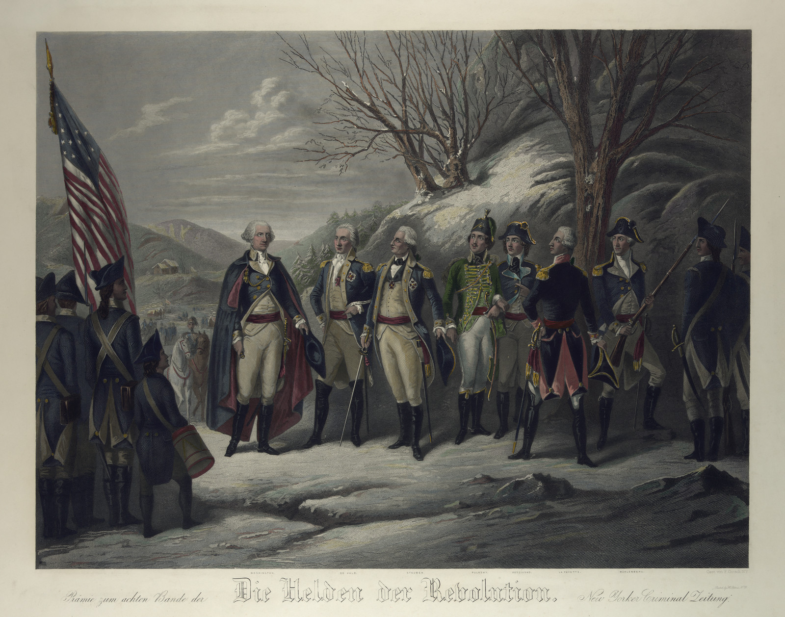 Die Helden Der Revolution, c. 1850-1890 — antique engraving
