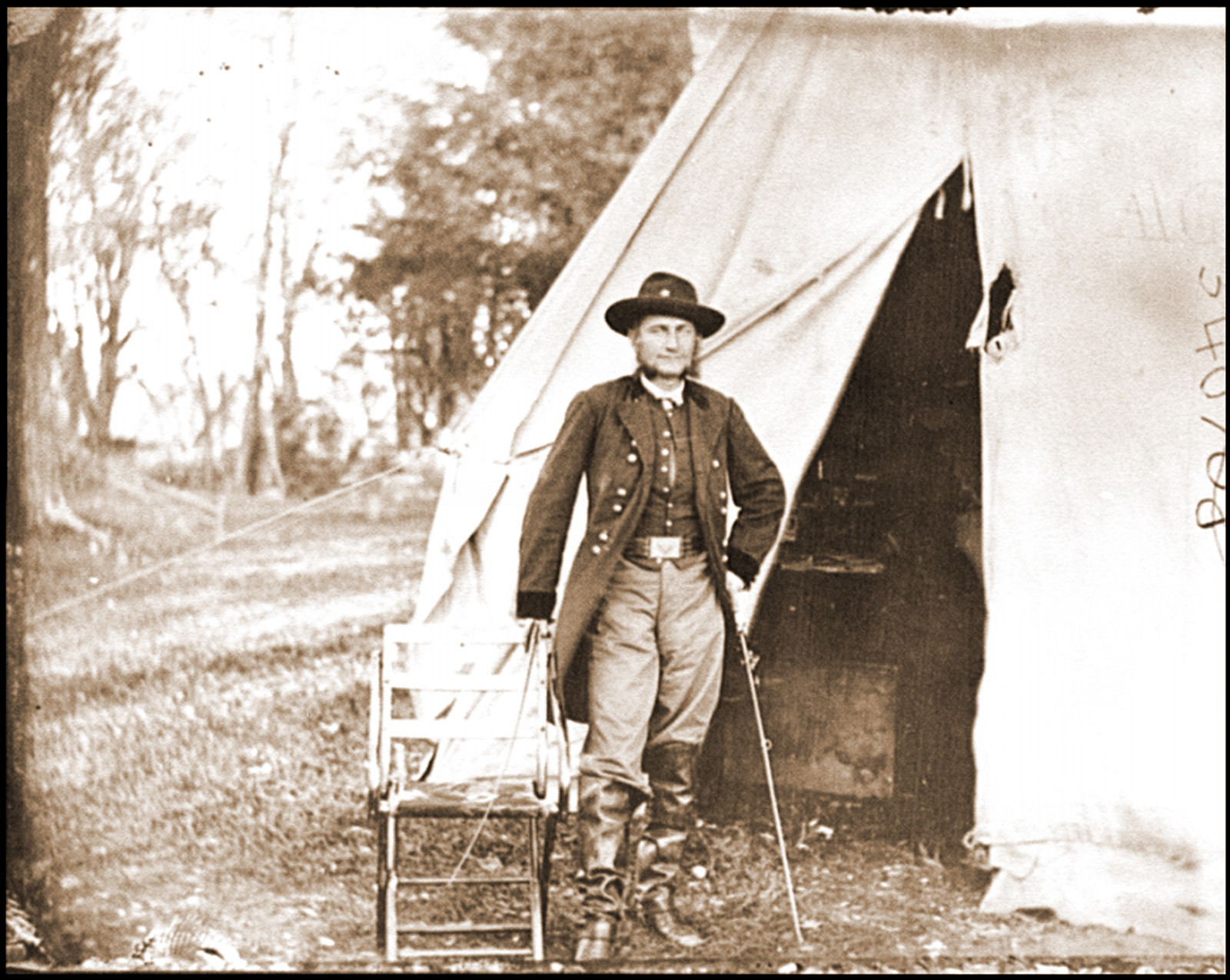 Culpeper Va. Gen. Judson Kilpatrick of the 3d Division Cavalry Corps, 1863 — historic photograph