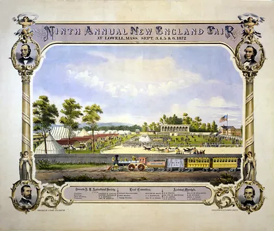 Ninth Annual New England Fair at Lowell, Mass. 1872