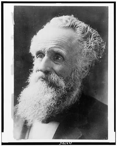 [George W. Glover, Mary Baker Eddy's son, head-and-shoulders portrait, facing left]