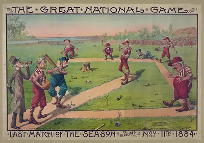 The Great National Game: Last Match of the Season, 1884