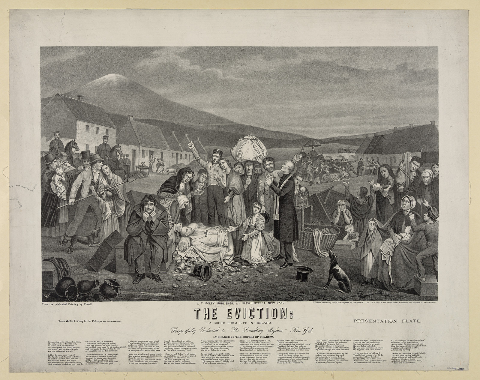 The Eviction: A Scene from Life in Ireland — historic image