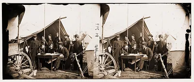 Yorktown Virginia (vicinity). Topographical Engineers Camp Winfield Scott